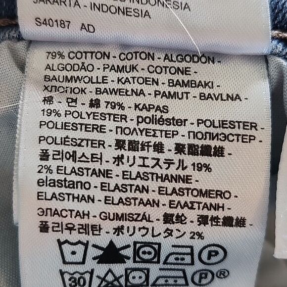 Levi's Slimming Straight Medium Blue Denim Jeans, Size 31 (12) - Picture 9 of 11